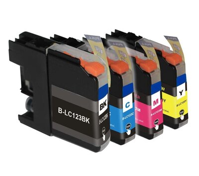 SecondLife inktcartridges voor Brother LC123 Multipack XL LC123VALBPDR