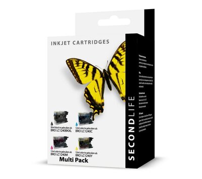 SecondLIfe inktcartridge voor Brother LC1240 XLMultipack