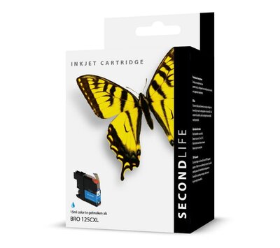 SecondLife inktcartridge voor Brother LC125C XL blauw