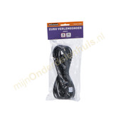 VB VB Euro verlengsnoer plat 5m zwart 61094