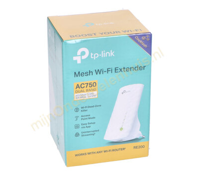 TP-Link WiFi versterker / repeater RE200 - AC750