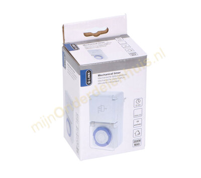 Q-Link  tijdschakelklok voor buiten spatwaterdicht IP44 	5350312