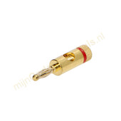 COM Universele audio banaanstekker 4mm rood