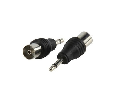 Jack 3,5mm verloopplug naar coax female