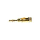 COM Universele audio banaanstekker 4mm zwart