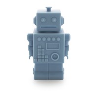 Robot spaarpot blauw