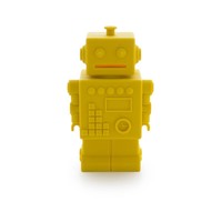 Robot spaarpot geel