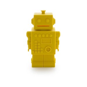 KG Design Robot spaarpot geel