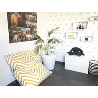 Zitzak kies de kleur en motief (135x135cm)