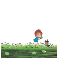 Fotobehang Picking Flowers, 292.2 x 280