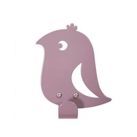 Wandhaakje violet vogel