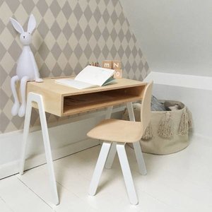 In2Wood Kinderbureau plus stoel wit