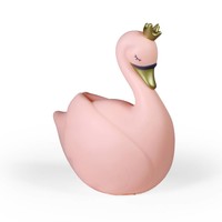 Zwaan led lamp roze large