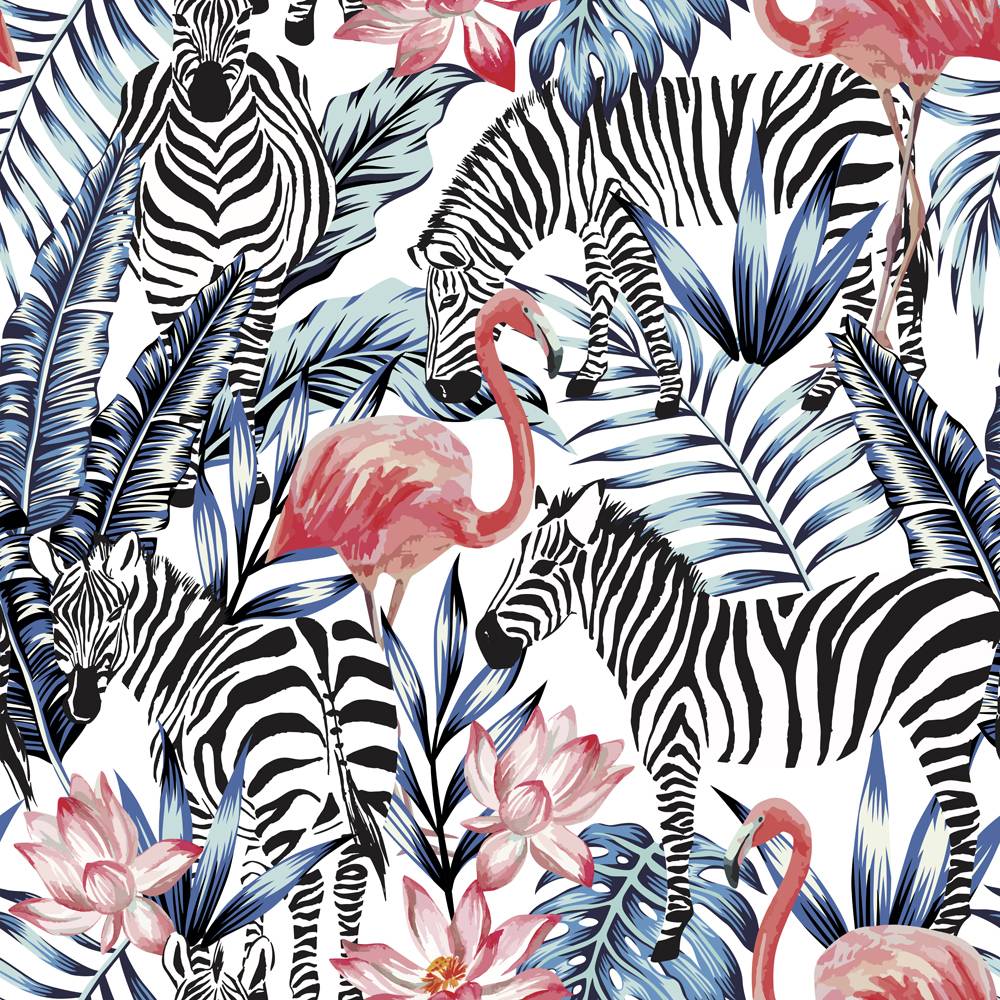 Buigen Kabelbaan pijnlijk Zebra Behang 96 x 280 cm - Klein en Stoer