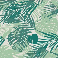 Bladeren Behang groen, 96 x 280 cm