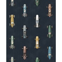 Raceauto behang donker