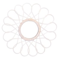 Spiegel sunny bamboe wit