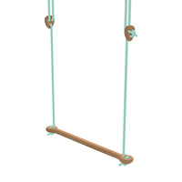Houten trapeze mint touw