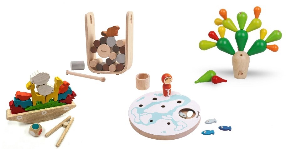 houten spelletjes van Plantoys