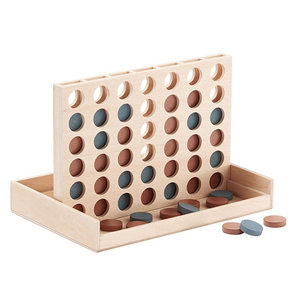 Kids Concept 4 op een rij hout