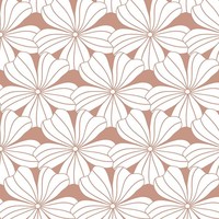 Hoeslaken bloemen terracotta pink (200 x 90 cm)