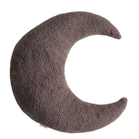 Maan kussen Luna donkerbruin