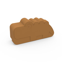 Lunch box krokodil mosterd