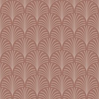 Art deco boogjes behang roze, 96 x 280 cm