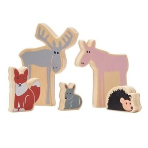 Kids Concept Set houten dieren 5 delig