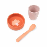 Silicone first meal set Papaya