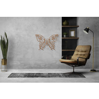 Wanddecoratie - Vlinder Flower - Naturel