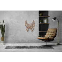 Wanddecoratie - Vlinder Ruddy - Naturel