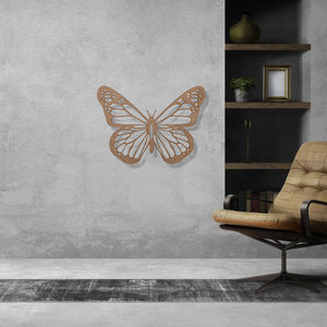 Casa Sentir Wanddecoratie - Vlinder Monarch - Naturel