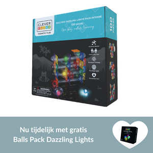 Cleverclixx Ball Run Dazzling Lights Pack Intense + gratis Balls Pack Dazzling Lights 4 Stuks