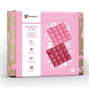 CONNETIX CONNETIX Basis bouwplaten Pink & Berry (2 stuks)