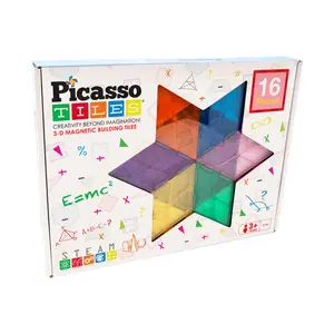 PicassoTiles PicassoTiles Magnetic Tiles set 16 stuks