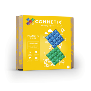 CONNETIX CONNETIX Rainbow Blue & Green Base Plate (2 stuks)