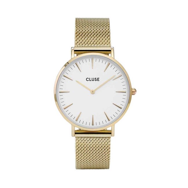 Cluse Uurwerk Boho Chic Mesh gold/white
