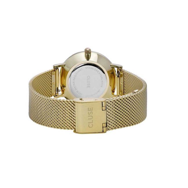 Cluse Uurwerk Minuit Mesh gold/white