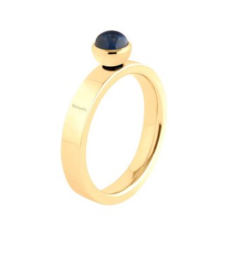 MelanO Twisted ring Tatum, Gold plated, smal