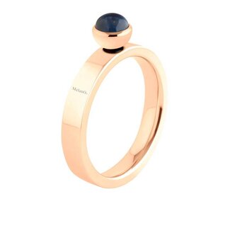 MelanO Twisted ring Tatum, Rose gold plated, smal