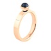 MelanO Twisted ring Tatum, Rose gold plated, smal
