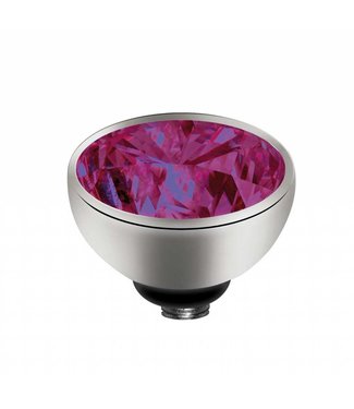 MelanO Twisted CZ setting, SS, Fuchsia