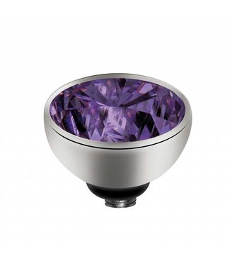 MelanO Twisted CZ setting, SS, Purple