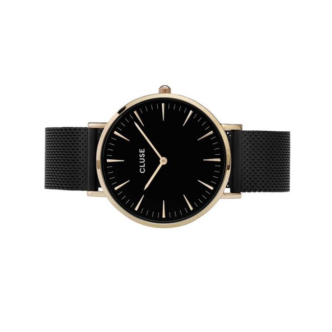 Cluse Uurwerk Boho Chic Mesh Gold Black/black