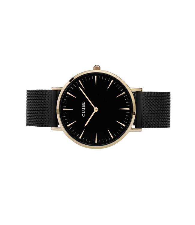 Cluse Uurwerk Boho Chic Mesh Gold Black/black