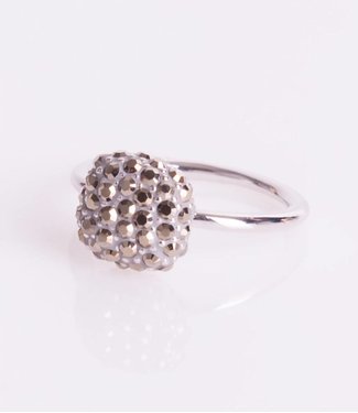 Phantasya Ring Crystal Square Grey