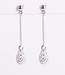 Phantasya Oorbel Crystal Drop Stud White