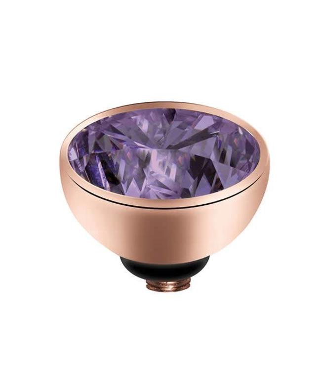 MelanO Twisted CZ setting, RG, Lavender