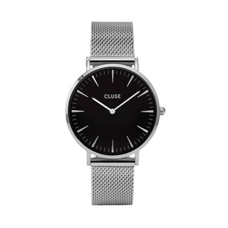Cluse Uurwerk Boho Chic Mesh silver/black